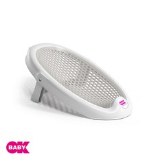 義大利OKBABY嬰兒柔軟沐浴折疊躺椅 - 洗屁屁神器 新生兒適用, 灰, 1個