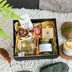 聖誕禮物 超值香氛禮盒組 (擴香石 香氛蠟燭 精油) 交換禮物, 不挑色, 玫瑰小蒼蘭白茶隨機