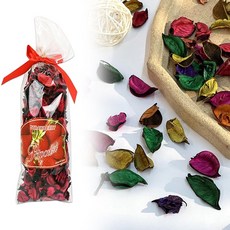 포푸리방향제 95g꽃잎방향제 포푸리 향기꽃잎 방향제 실내방향제 향기 주머니, 빨강