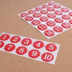 쏘티 번호판 신발장스티커, 빨강