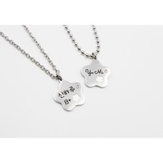 어린이 아기 돌선물 별 써지컬스틸 미아방지 목걸이, 기본체인, 아동용(38cm+3.5cm)