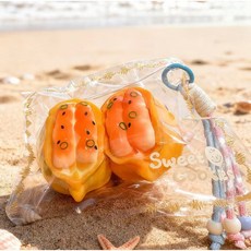 高顏值矽膠海島風情捏捏樂 解壓超軟慢回彈爛泥手感 女孩子玩具, 海島風情繫列【蝦仁鍋貼】, 1個