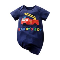 雪倫小舖 短袖包屁衣 寶寶短袖連身衣 爬服 透氣童裝 嬰兒服 外出爬服