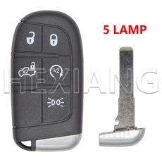 HE SIP22 블레이드 교체 자동차 원격 키 쉘케이스 지프 컴퍼스 피아트 500 용 단추, 02 For Jeep, 07 5 BT