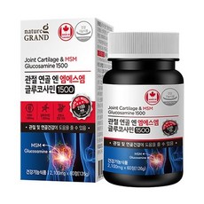 네이처그랜드 네이처그랜드 관절 연골 엔 엠에스엠 글루코사민1500 관절 연골 뼈 건강 글루코사민, 네이처그랜드 네이처그랜드 관절 연골 엔 엠에스엠 글루코