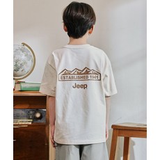 지프 JEEP JEEPKIDS M-Logo 크랙 반팔 티셔츠 KR5TSU177IV 410275