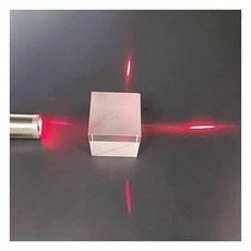 빔 스플리터 큐브 광학 유리 프리즘 비율 T/R 50:50 분광학 과학 (25mm), 25mm