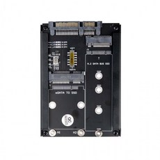 mSATA M2 to SATA 3 어댑터 저장장치 슬림형 노트북 태블릿 PC SSD타입 변환 데스크탑 연결, 1개, 상세페이지 참조