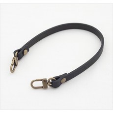 퀼팅맘 통가죽 미니 가방스트랩 가방 끈 35cm, [앤틱] 블랙(이태리고급가죽/엣지코, 1개