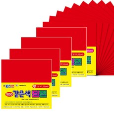 종이나라 같은색 단면 색종이 소, 5봉(80매x5개), 21-검정