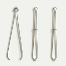 바지 고무줄끼우개 후드끈 허리끈 고무밴드끼우기, 3개, 실버색상