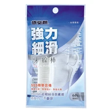 依必朗 強力細滑牙線棒, 1個, 60, 0.02