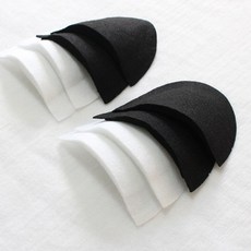 이노99 1쌍)부직포어깨패드15mm, 블랙, 1세트