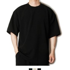 커플시밀러룩 오버핏 남자반팔 국내생산