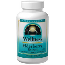 SOURCE NATURALS Wellness 接骨木提取物 500 毫克片劑, 1個, 30 件
