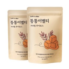 톡투허 퉁퉁이별티 카라멜 루이보스 티백 임산부 차 선물, 2개, 20개입, 1.5g