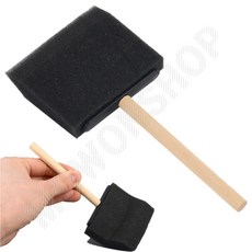 스펀지붓 폼브러쉬 리폼브러쉬 페인트붓 7.5cm 스폰지브러쉬 페인트브러쉬, 1개