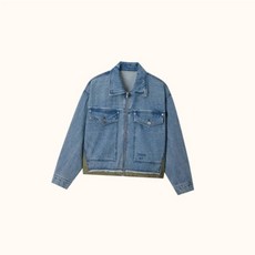 보브 VOICE OF VOICES 우븐 믹스 데님 집업자켓7156210001 488318