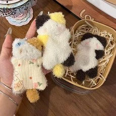 安夢軒 DIY 安撫豆袋小貓材料包 手工貓咪玩偶 附盒子與拉菲草, 1個, DIY貓咪玩偶【三花貓】,貓咪材料包+盒子+拉菲草