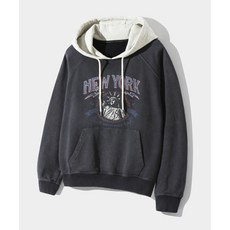 브랜드정품 디미트리 블랙 NYC 후드 티셔츠_피그먼트 차콜&크림 226267