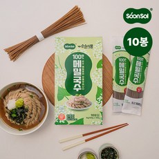 순솔 100% 메밀국수 제로나트륨 설탕없는면, 1박스, 1kg