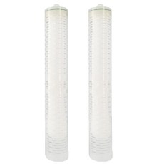 20인치 수도 시스템용 초여과막 카트리지 2개 PVDF 정수 필터 범용 소켓평면 개구부, Socket