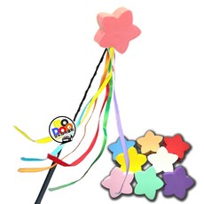 자동차 안테나볼 레인보우 별모양 안테나 장식용품 차량용 악세사리 미니쿠퍼 레이 모닝 스파크 호환, 핑크(라이트퍼플)