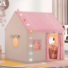 어린이용 실내 텐트 하우스 놀이집 플레이하우스, 핑크 텐트, 핑크, 1개