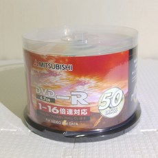 (HT)MITSUBISHI三菱16X DVD-R 4.7GB光碟片(50片桶裝), 1個