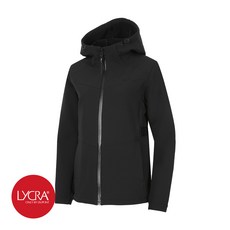 제옥스 여성 스포츠 웜 시그니처 트랙수트 후드 자켓(피치기모 라이크라) 블랙