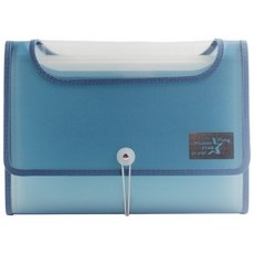 雙鶖牌 FLYING A4風琴夾 EF-8767 豐姿12格文件收納夾 文件分類夾 多層格, 藍, 1個