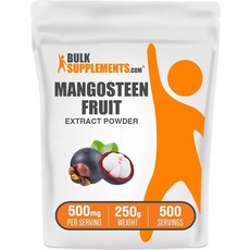 BulkSupplements. com 망고스틴 추출물 파우더 - 망고스틴 과일 슈퍼푸드 보충제 - 글루텐 프리 1회 제공량당 500mg 250g (8.8온스) (1팩), 8.8 Ounce (Pack of 1), 1개
