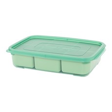 이지앤프리 튼튼이 웨이브킵 1700ml 6분할 그린, 1세트