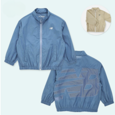 뉴발란스 키즈 유아 아동용 메쉬로고 바람막이 점퍼