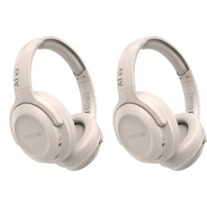 JODIO AI K3 無線藍牙耳罩式耳機，舒適降噪，時尚便攜, 奶茶色+奶茶色, Al K3