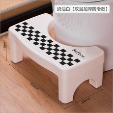 YXQY 臺灣出貨 家用坐便凳 加厚防滑墊腳凳 馬桶凳 浴室凳 蹲便凳, 墊腳凳（棋盤格款）