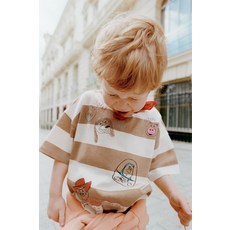 국내배송 ZARA 자라 아동 키즈 주니어 스트라이프 패치 TOY STORY © DISNEY PIXAR 티셔츠 라이트 브라운 0377646730 1894876