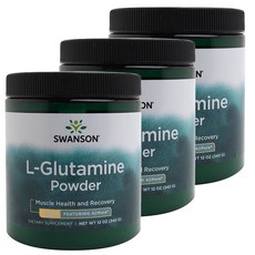 SWANSON 斯旺森 L-谷氨酰胺粉, 3個, 340克