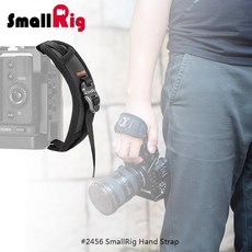 SmallRig 2456 B 相機提籠用手腕帶護腕帶，柔軟舒適，減輕手腕負擔，專業攝影配件, 1個, 用於具備腕帶孔的提籠或L支架