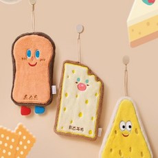 바라던리빙 핸드타올 예쁜손닦는수건, 치즈과자