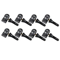 8Pcs TPMS 센서 433MHz 315MHZ 범용 2 in 1 프로그래밍 가능한 MX Autel 타이어 압력 모니터링 시스템, 01 Black