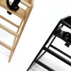 조립식 유아 식탁의자 레스토랑 어린이 하이체어 식당용 의자, 색상/블랙, 아동용의자