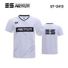 스펙트럼 아울렛 ST-2413 WH 화이트 반팔티 게임웨어 배드민턴 탁구 스쿼시 스포츠의류