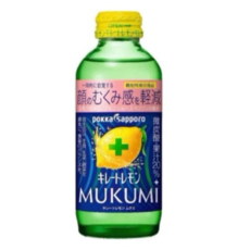 Pokka Sapporo MUKUMI 氣泡檸檬飲 20%果汁 改善臉部浮腫感, 綠