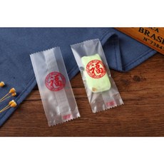 福字磨砂牛軋糖袋 糖果包裝袋, 1個