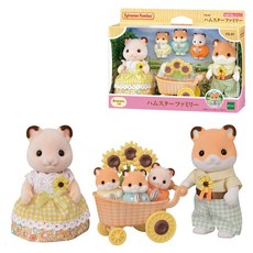 실바니안 패밀리 햄스터 가족 인형 세트 이층집 피규어 Sylvanian-147492