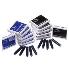 巨倫 歐規 A-10001 鋼筆卡水 卡式墨水管 2cc [ 施奈德適用], 1個, 黑 PS-25