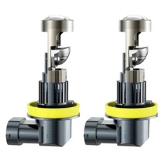 무선 H7 H4 캔버스 자동차 헤드라이트 렌즈 H11 H8 9005 HB3 LED 프로젝터 전구 6000K 오토바이 12V, 04 H11 H8 H9 H16jp