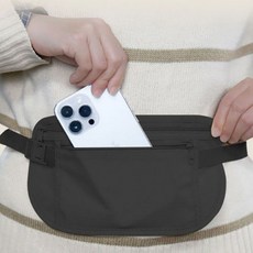 [2개묶음] 허리 전대 여권복대 블랙 소매치기방지 도난방지 ssg*90401lw