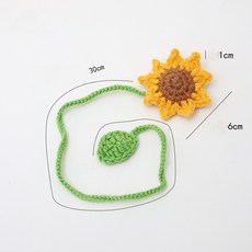 SZ4019 뜨개 책갈피 4종, 1개, 해바라기